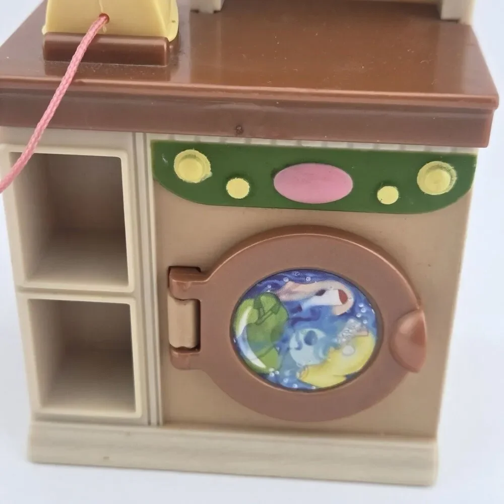 Fisher Price Loving Family Dollhouse Laundry Room Washer Dryer Iron (read)